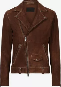 AllSaints Vestes En Cuir Veste Mi-saison MILO Homme Marron