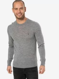 AllSaints Pulls à Col Rond Pull-over Homme Gris Chiné -AllSaints Magasin D'usine 77b6a88136507588d7ee55fe5e1c363c