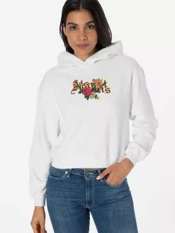AllSaints Sweats à Capuche Sweat-shirt LORNA PIPPA Femme Blanc -AllSaints Magasin D'usine 7d4a27568b51df7fc11bb0caee46375a