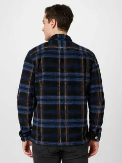 AllSaints Chemises à Carreaux Coupe Regular Chemise VOSS Homme Bleu / Noir -AllSaints Magasin D'usine 8136bb8c05225c24f7c8aad4282c1436