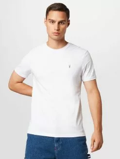 AllSaints T-shirts T-Shirt BRACE Homme Blanc -AllSaints Magasin D'usine 82ab57e5f28614ee247864d6ca768b5a