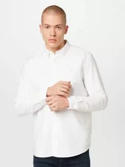 AllSaints Chemises Décontractées Coupe Regular Chemise HERMOSA Homme Blanc -AllSaints Magasin D'usine 82d84177aa03e293d4066eee71688dd5