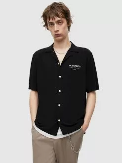 AllSaints Chemises Décontractées Coupe Regular Chemise UNDERGROUND Homme Noir -AllSaints Magasin D'usine 85ec5214a721e8c779705018d8012c93