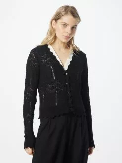 AllSaints Gilets Cardigan VANESSA Femme Noir -AllSaints Magasin D'usine 861f7146bedd37b1ef35c4486f95e0b5