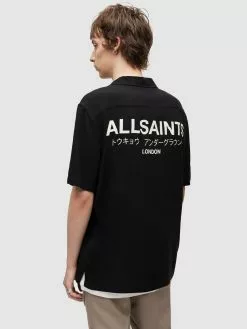 AllSaints Chemises Décontractées Coupe Regular Chemise UNDERGROUND Homme Noir -AllSaints Magasin D'usine 8690b2670f6f2c9123b07e587f609084
