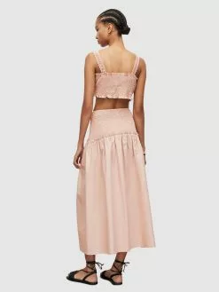 AllSaints Jupes Longues Jupe ALEX Femme Poudre -AllSaints Magasin D'usine 8690e33aea92891ecb78b413ba9e265b