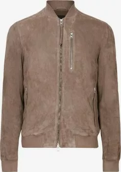 AllSaints Vestes En Cuir Veste Mi-saison Kemble Homme Marron