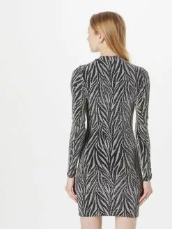 AllSaints Mini-robes Robe AMAYA Femme Noir / Argent -AllSaints Magasin D'usine 87ea32f36adea52649459084813f53a2