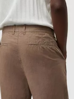 AllSaints Pantalons En Toile Loosefit Pantalon à Pince ENVIRA Homme Marron -AllSaints Magasin D'usine 89b4b14e8057282a226da68bb185a932