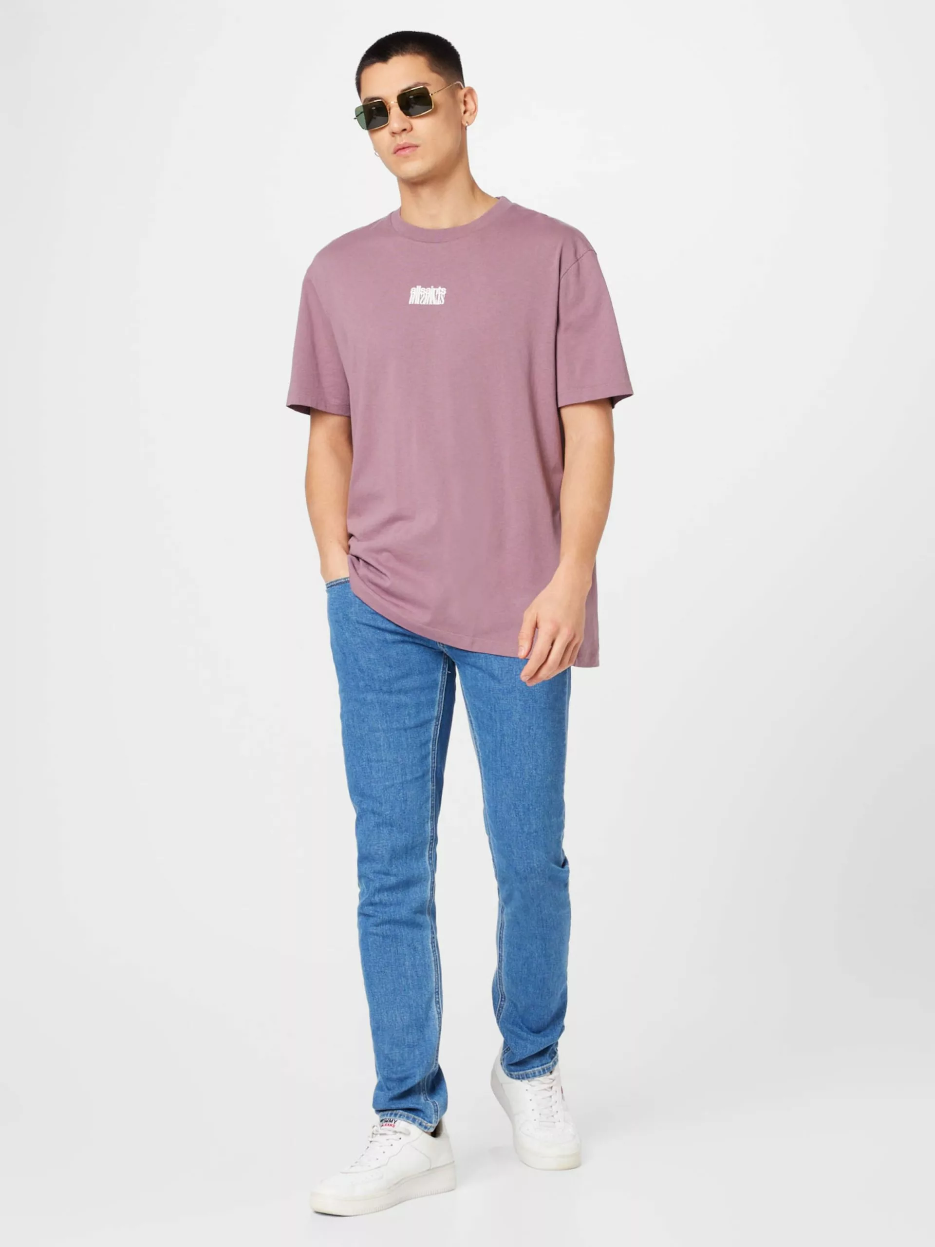 AllSaints T-shirts T-Shirt REFRACT Homme Violet 7 AllSaints T-shirts T-Shirt REFRACT Homme Violet – Image 5