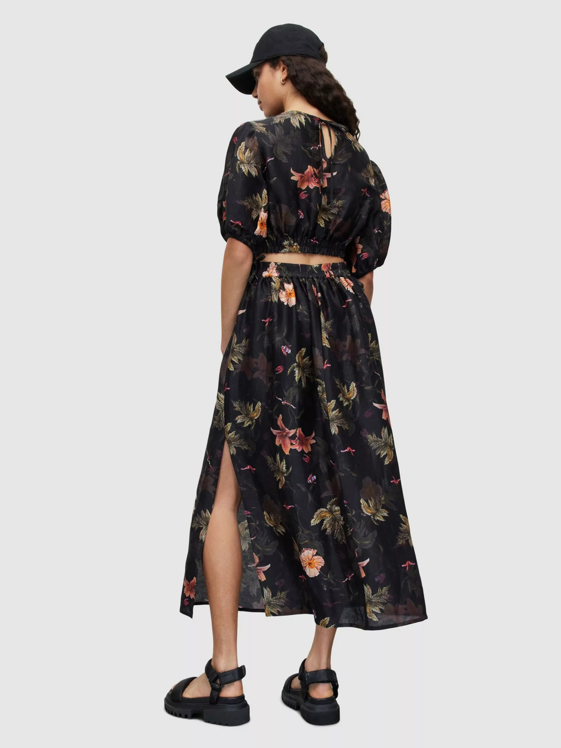 AllSaints Jupes Midi Jupe ASTA Femme Noir 7 AllSaints Jupes Midi Jupe ASTA Femme Noir – Image 5