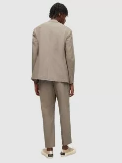 AllSaints Pantalons En Toile Regular Pantalon à Plis CAPULET Homme Pierre -AllSaints Magasin D'usine 8f69d65adfcb1815383490322f41b534