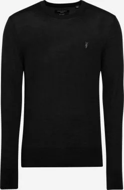 AllSaints Pulls à Col Rond Pull-over Homme Noir