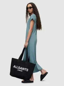 AllSaints Robes En Jersey Robe ANNA Femme Bleu Fumé -AllSaints Magasin D'usine 92bd2acc81b243bff3a99098a5493dab