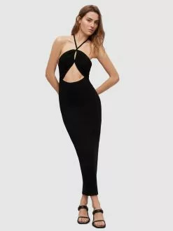 AllSaints Robes Robes En Maille TONI Femme Noir -AllSaints Magasin D'usine 92e153fcf0176513571fb19bc66ba7e3