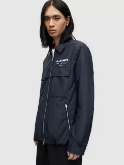 AllSaints Vestes De Mi-saison Veste Mi-saison ZITO Homme Bleu -AllSaints Magasin D'usine 94784d41b0831f084ba4ba5b985db5a4