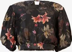 AllSaints Blouses à Manches Courtes Chemisier Femme Noir