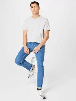 AllSaints T-shirts T-Shirt ELLIOT Homme Gris -AllSaints Magasin D'usine 94eaf6a12690e31f315627d429ac312e