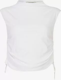 AllSaints Crop Tops Haut BETA Femme Blanc