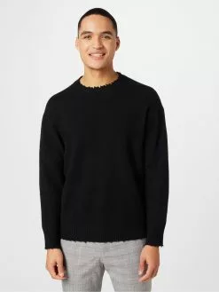 AllSaints Pulls à Col Rond Pull-over LUKA Homme Noir 9 AllSaints Pulls à Col Rond Pull-over LUKA Homme Noir -AllSaints Magasin D'usine 993b4c2a0b8150b4cb5f34663301fa79