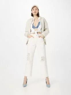AllSaints Jeans Wide Leg Jean APRIL Femme Blanc -AllSaints Magasin D'usine 9b21ee2cb0e0c02351670f059bd83044