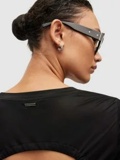 AllSaints T-shirts à Manches Longues T-shirt ADA Femme Noir -AllSaints Magasin D'usine 9d2586e74dae1de0922a929d27e072c7