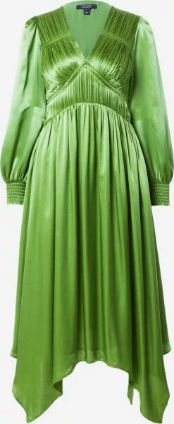 AllSaints Robes Midi Robe ESTELLE Femme Vert