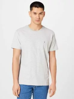 AllSaints T-shirts T-Shirt ELLIOT Homme Gris -AllSaints Magasin D'usine a226a34643f4e48b77bcb359f709fe26