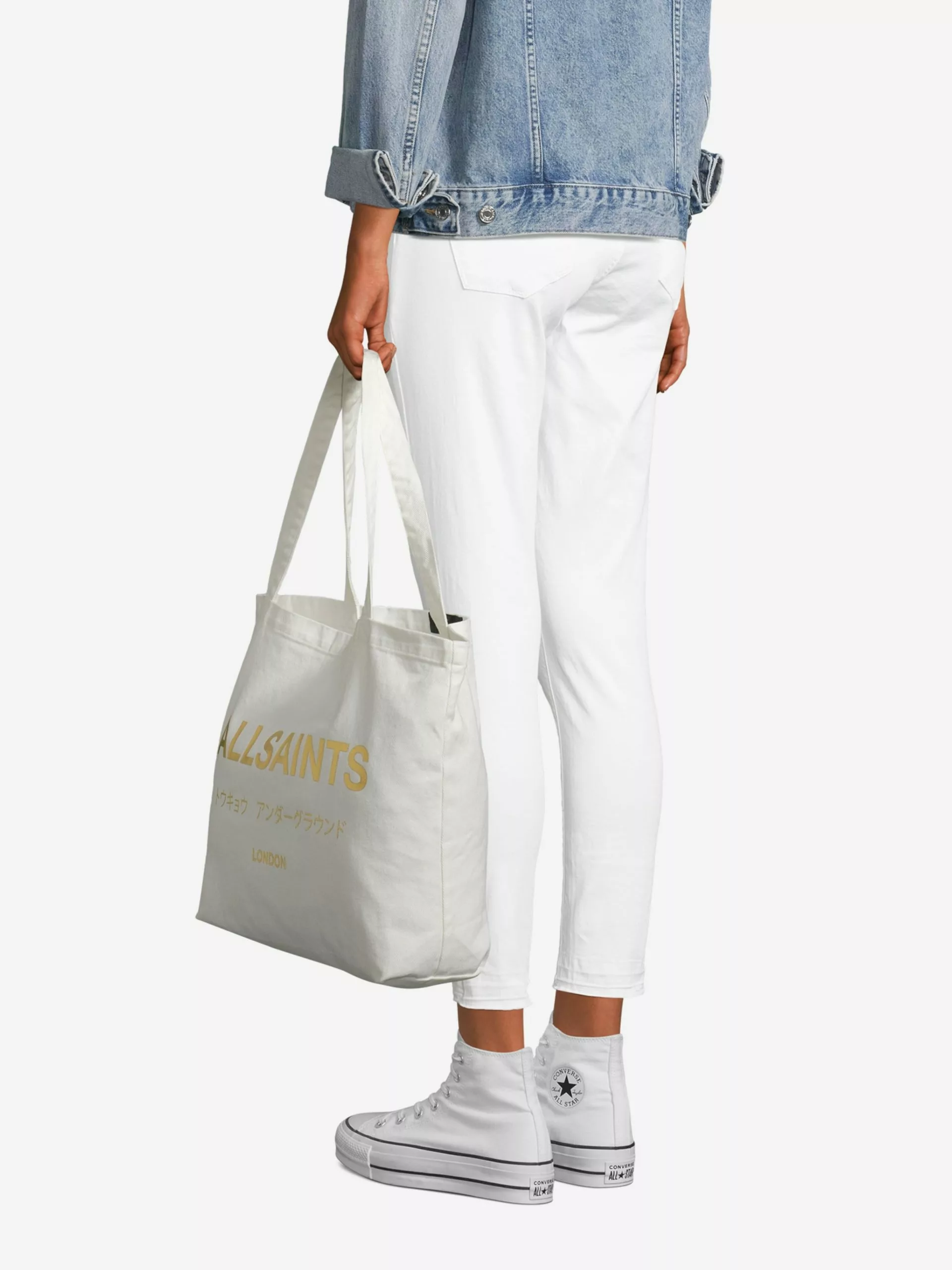 AllSaints Sacs Cabas Femme Blanc 7 AllSaints Sacs Cabas Femme Blanc – Image 5