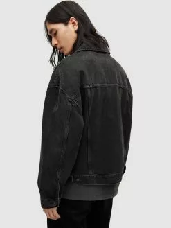 AllSaints Vestes En Jean Veste Mi-saison AVETS Homme Noir -AllSaints Magasin D'usine a5bc812884c877fcb29ea7c75eb8428d