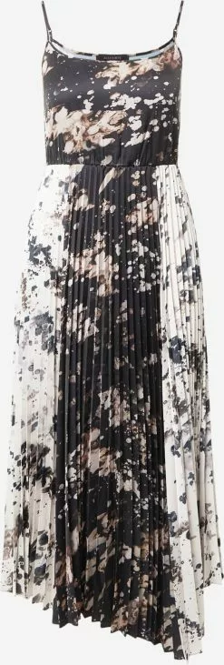 AllSaints Robes Midi Robe LEOWA GIA Femme Noir