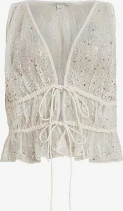 AllSaints Blouses Chemisier ROBYN Femme Blanc Cassé