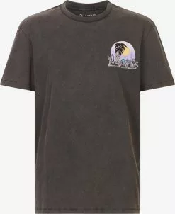 AllSaints T-shirts T-Shirt CHROMA Homme Noir Chiné