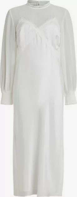 AllSaints Robes Longues Robe BAILEY Femme Blanc Cassé