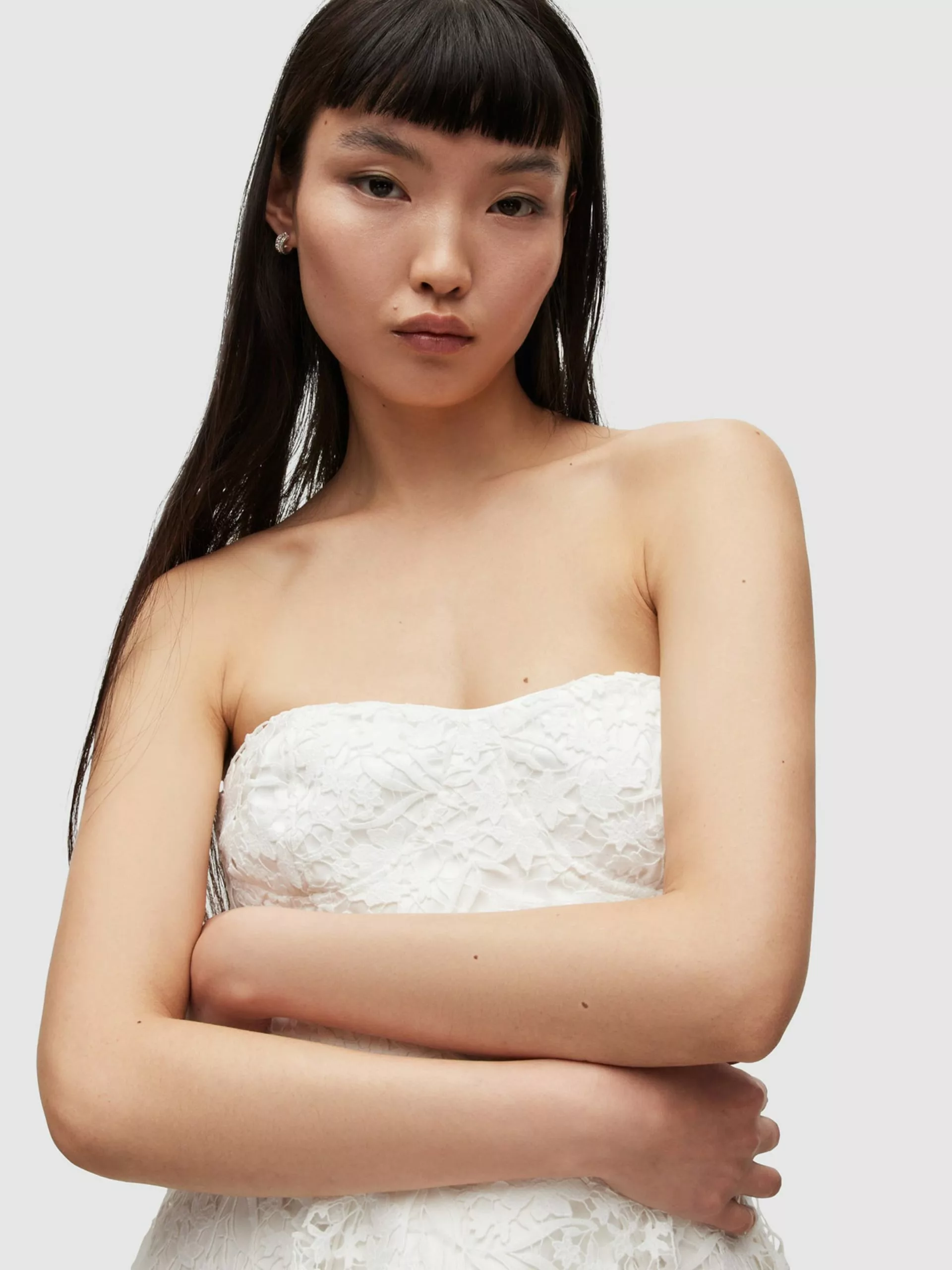 AllSaints Blouses Chemisier SIENNA Femme Blanc 4 AllSaints Blouses Chemisier SIENNA Femme Blanc – Image 2