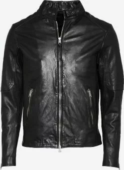 AllSaints Vestes En Cuir Veste Mi-saison Cora Homme Noir