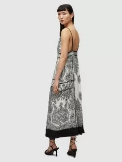 AllSaints Robes Longues Robe DAHLIA RAFAELA Femme Blanc Cassé -AllSaints Magasin D'usine af80b58e64f02b4a264c80b0af822ff1