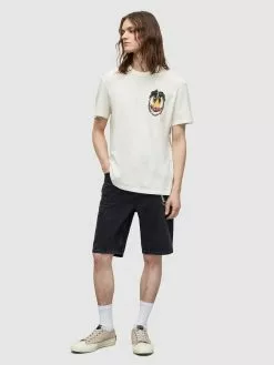 AllSaints T-shirts T-Shirt RECLINE Homme Blanc -AllSaints Magasin D'usine b17ea859d9156c3a44e974e47a366f20