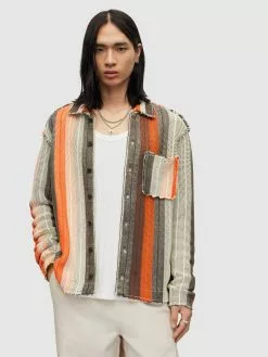 AllSaints Gilets Vestes En Maille Homme écru -AllSaints Magasin D'usine b17fb46213be58a4ebdd23b3b932e0b6