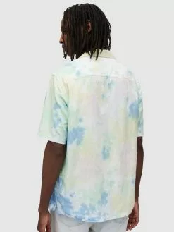 AllSaints Chemises Décontractées Coupe Regular Chemise PILAR Homme Vert Clair -AllSaints Magasin D'usine b352d9c711f579481f5492f2c02bf026