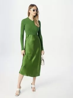 AllSaints Robes Midi Robe HANA Femme Vert -AllSaints Magasin D'usine b384bc3eb166cfcd01e19bef42525d91