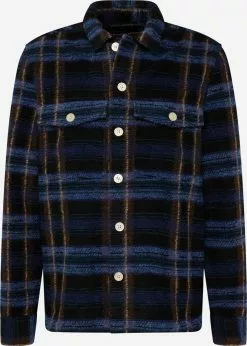 AllSaints Chemises à Carreaux Coupe Regular Chemise VOSS Homme Bleu / Noir