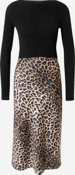 AllSaints Robes Midi Robe HERA Femme Noir