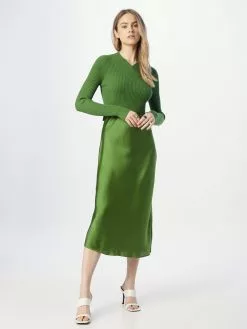 AllSaints Robes Midi Robe HANA Femme Vert -AllSaints Magasin D'usine bc4f98a029d9c1f7e582c26967ca6ae3