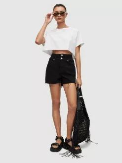 AllSaints Shorts En Jean Regular Jean HAILEY Femme Noir -AllSaints Magasin D'usine c0e59c0ab2d9930cd1dd33531685ba0b