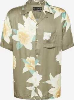 AllSaints Chemises Décontractées Coupe Regular Chemise ALAMEIN Homme Vert / Olive