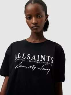 AllSaints Robes En Jersey Robe RISTA Femme Noir -AllSaints Magasin D'usine c24f7127a9f2153aeee4bbfbb5ea98bd