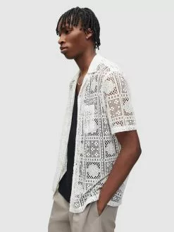 AllSaints Chemises Décontractées Coupe Regular Chemise LONGA Homme Blanc -AllSaints Magasin D'usine c6056f175e4f02c73f36cbe3bccff04e