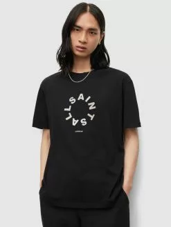 AllSaints T-shirts T-Shirt VALENCE Homme Noir -AllSaints Magasin D'usine c7ee3cb9032836f0791e2d468a78e25f