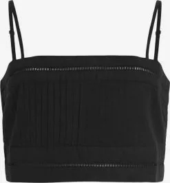 AllSaints Crop Tops Haut WHITLEY Femme Noir